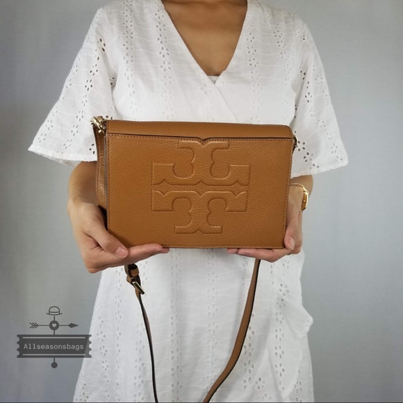 NWT Tory Burch T Bombe Large Crossbody Bark Clutch - Picture 7 of 8